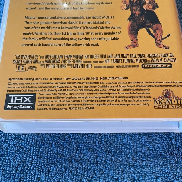 The Wizard of Oz MGM VHS - Picture 5 of 7